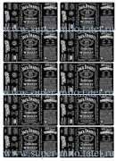 Наклейка "Виски "Jack Daniel's"