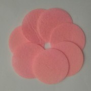 Фетровые кружочки, розовые, 4,5 см - 10 штук