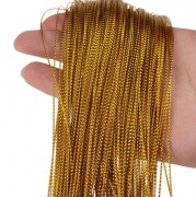 Нейлоновый шнур (тибетский), 0.5мм, Золотой, 1 метр