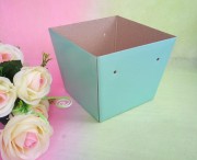 Коробка кашпо для цветов Мята, 12х12х15см