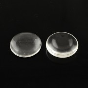 Кабошон прозрачный стекло 15x4 мм