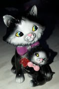  3D "Кошка с котёнком"
