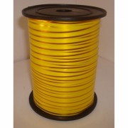 Лента с золотой полосой 0,5 см х 250 ярд, желтый