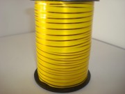 Лента с золотой полоской 5 мм х 1 м, жёлтая