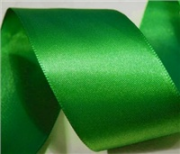Лента атлас 40 мм цвет Тёмно-Зеленый -  1 м