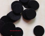 Фетровые кружочки (чёрные) 2,5 см - 20 штук