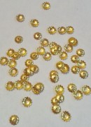 Шапочки и Конусы для Бусин, цвет - золото, 5x1.5 мм, Отверстие : 1 мм - 1 шт.