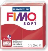 FIMO Soft Полимерная глина , запекаемая в печке No 8020-2Р Цвет: рождественский красный, 57 гр.