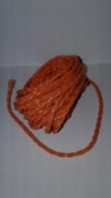 Плетенный кожаный шнур, цвет: Оранжевый. 1 м.