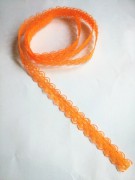 КРУЖЕВО, цвет: оранжевый, ширина 14 мм- 1 м